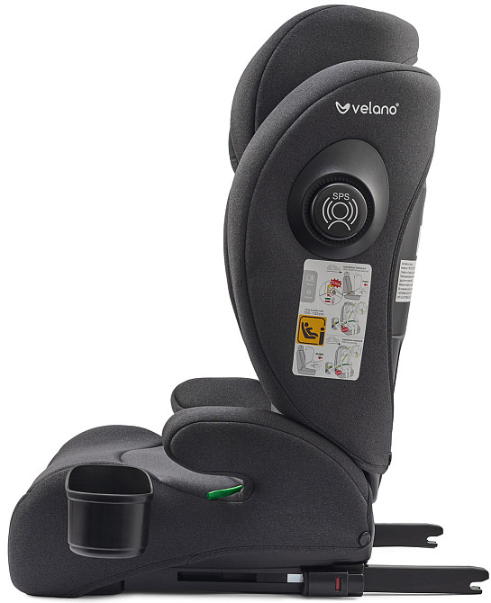 Автокрісло Velano Forza 2 в 1 i-Size (зріст 100-150 см) ISOFIX (Сірий) Київ - фото 3