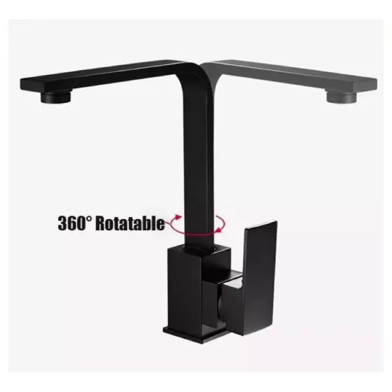 Смеситель для кухни WEZER PRO4A-02-BLACK черный Киев