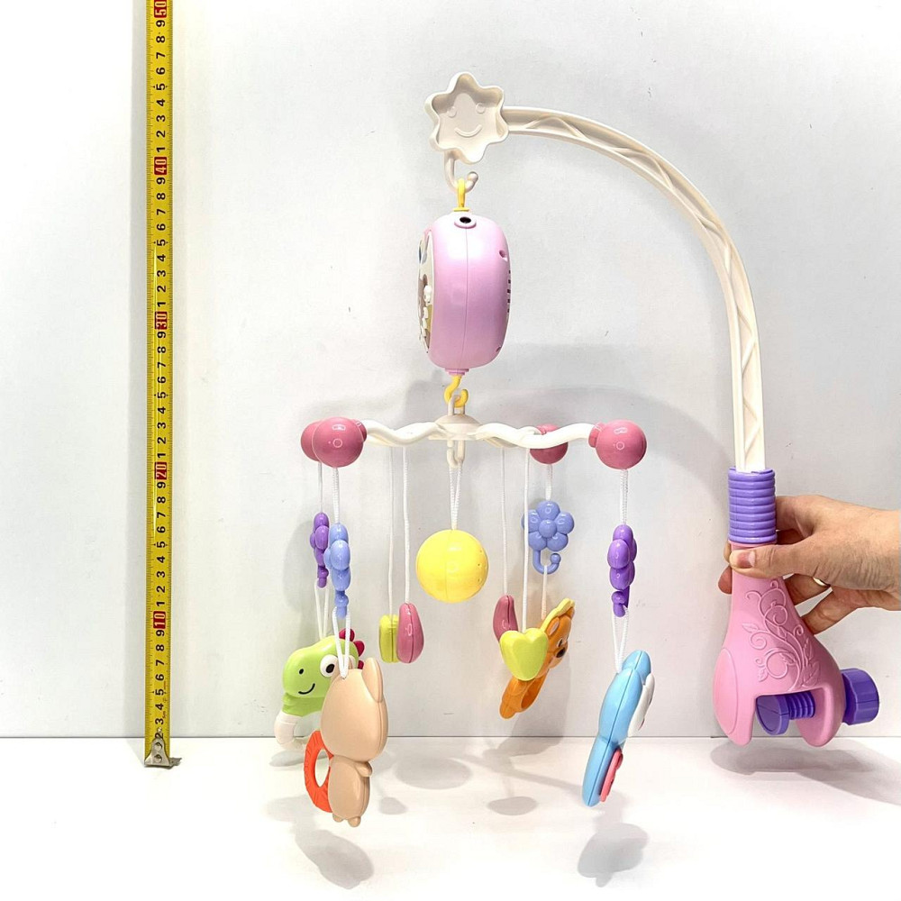 Мобіль для ліжечка зі звуковими ефектами та проектором Рожевий (368-10) Чернігів - фото 8