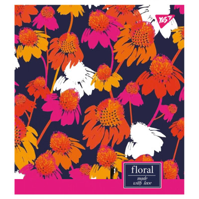 Зошит Yes А5 Floral Explosion 18 аркушів клітинка (765183) Вінниця - фото 1