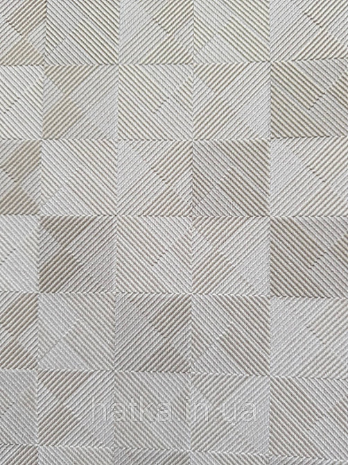 Шпалери метрові вінілові на флізелін AdaWall Beta метрові однотонні під тканину під льон білий з сірим Київ - фото 2