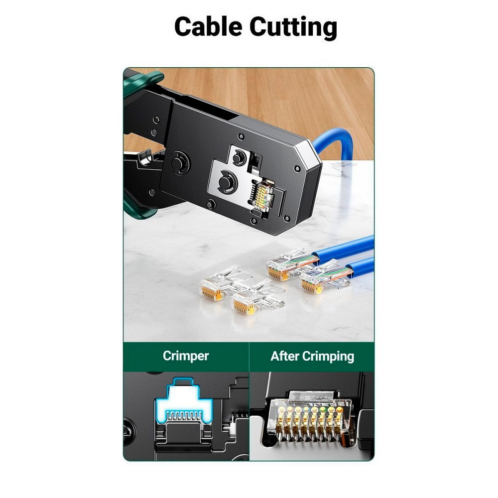 Крімпер UGREEN для обтиску кабелів Київ - фото 2