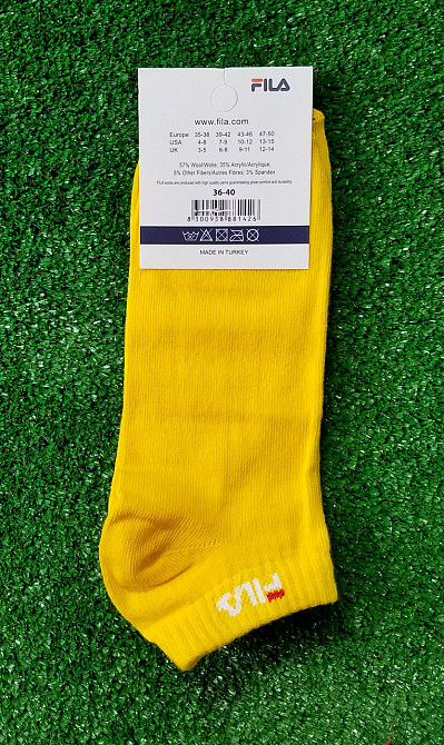 Шкарпетки Fila короткі бавовна Туреччина розмір 36-40 асорті Київ - фото 2