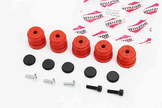 Амортизатор 4500/5200 к-кт 5шт+заглушки+болти, червоні Київ