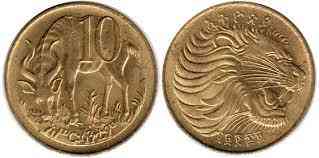 Ethiopia Ефіопія 10 Cents 2004 - 2010 UNC Полтава