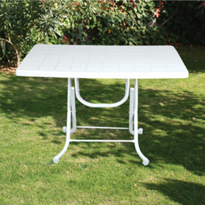 Стіл садовий Irak Plastik складаний 70х115 см білий (4598) Вінниця - фото 4