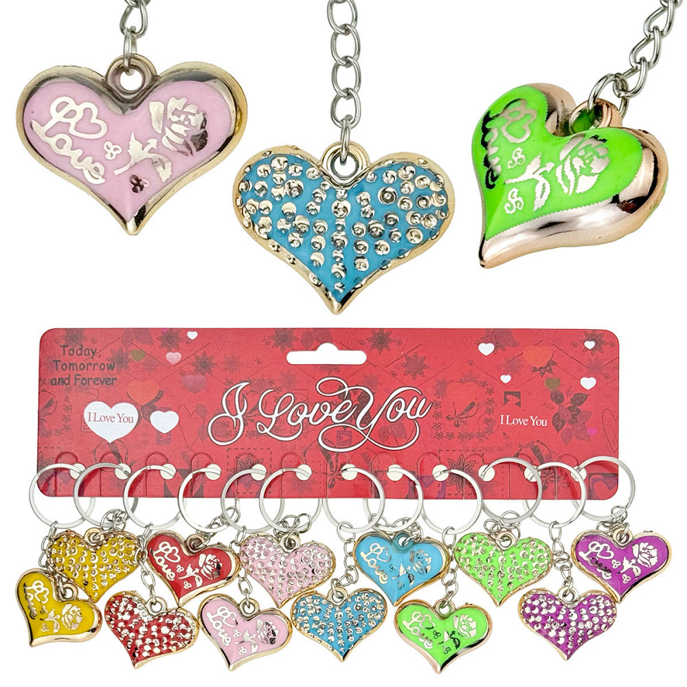 Брелоки для ключів дівчині Серце 12 шт. Київ - фото 1