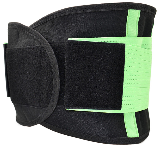 Пояс компресійний MadMax MFA-277 Slimming belt Black/neon green M Каменское - изображение 4