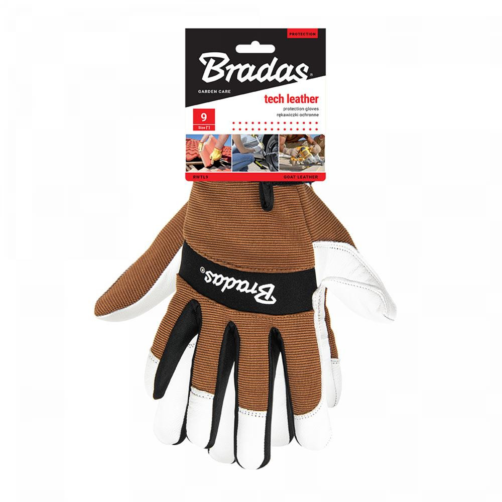 Рукавички захисні Tech Leather, шкіряні, блістер, розмір 9, RWTL9 Київ - фото 3