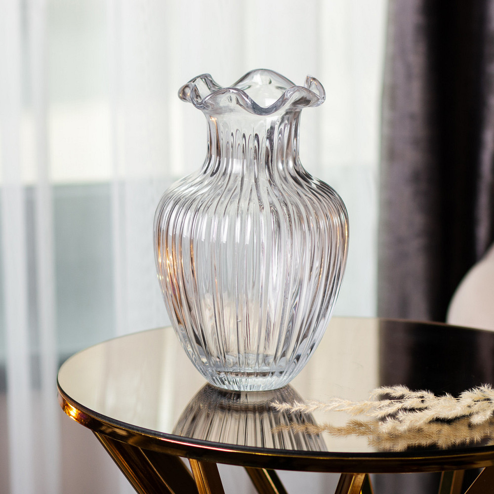 Скляна ваза, декоративна, 21,5 см HP-1700 Коломия - фото 3