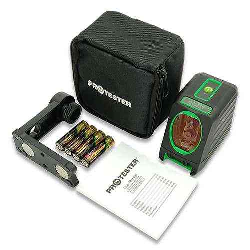 Лазерний нівелір, 2 лінії, 1H/1V, 2 лазерні модулі (зелений промінь) PROTESTER LL202G Одеса