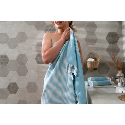 Рушник Ardesto SPA 90х180см 100% бавовна, аква (ART2690AQ) Вінниця - фото 11