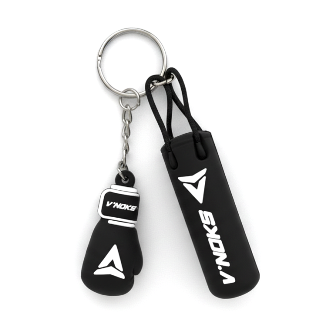 Брелок боксерська рукавичка та мішок V`Noks Black Київ - фото 1