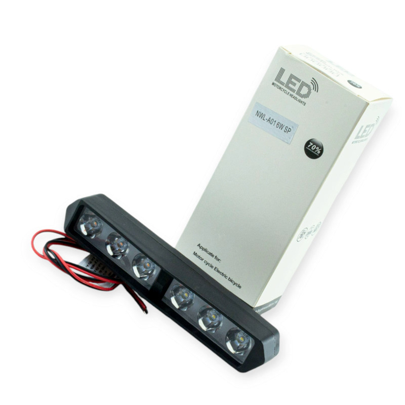 Фара LED прямокутна 148х29х36 (ДВШ) 18W 5700K SP дальній білий жовтий стробоскоп додаткова Мукачево - фото 1