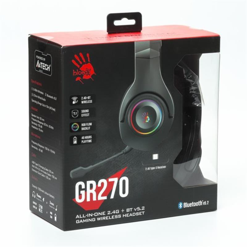 Гарнітура A4Tech Bloody GR270 Black Чорний Харьков - изображение 10