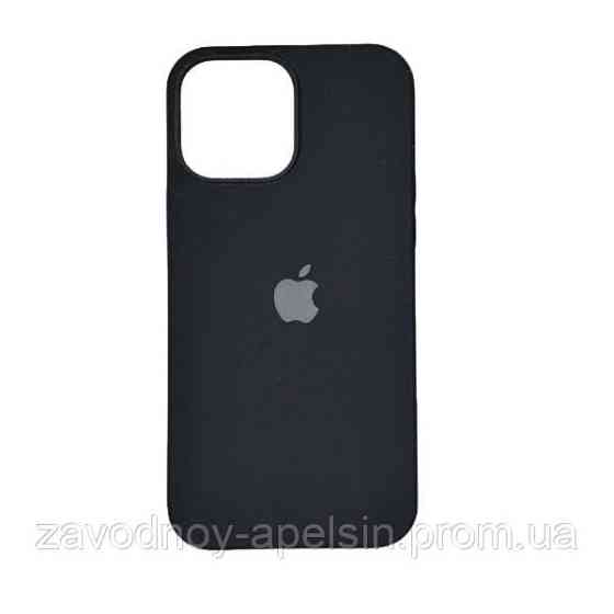 Iphone 13 Pro Max Чохол мікрофібра Silicone Case (чорний) Одеса