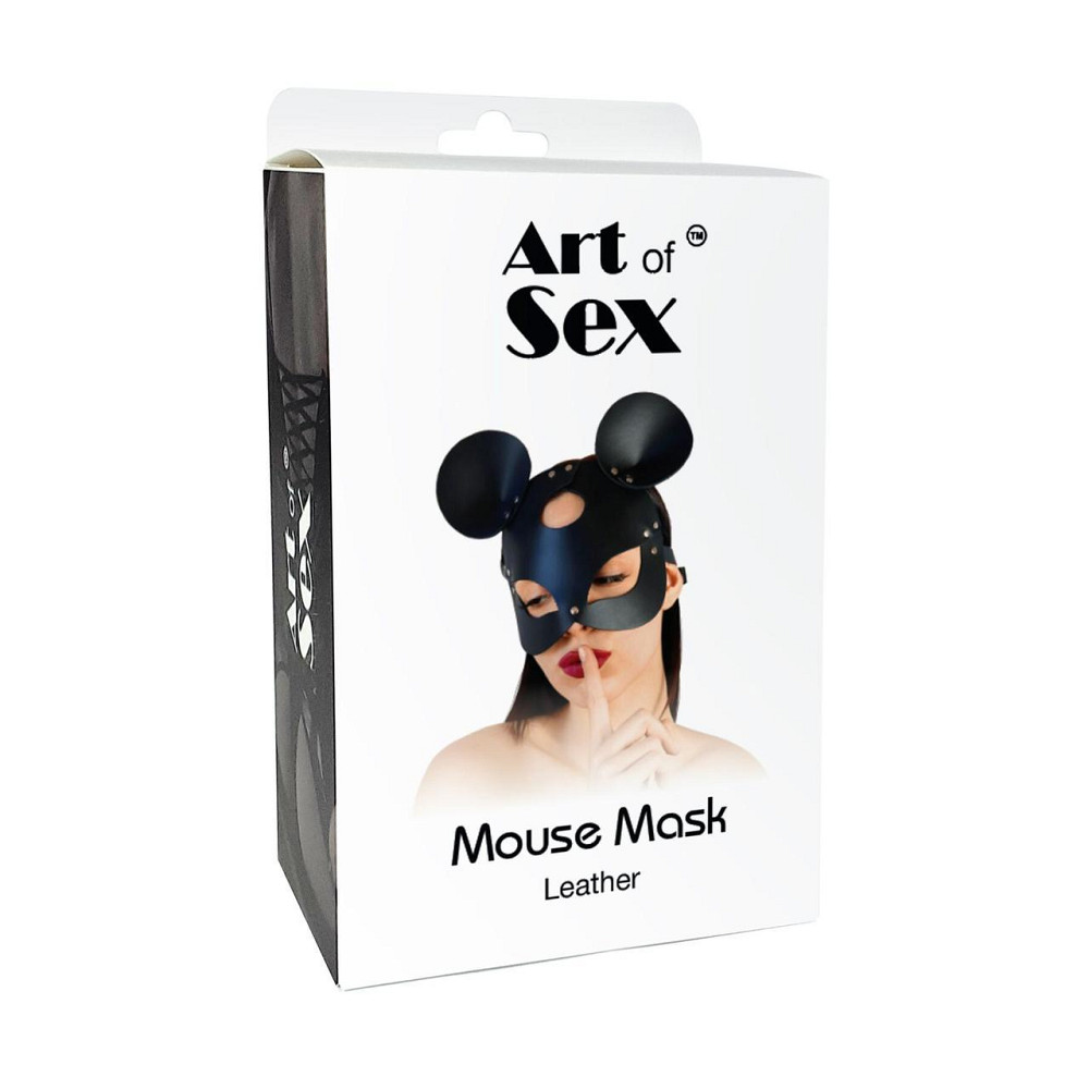 Шкіряна маска мишки Art of Sex - Mouse Mask, колір Лавандовий Sex Aura Київ - фото 5