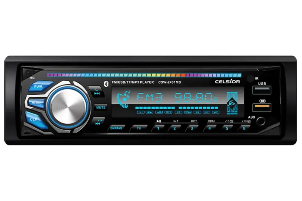 Автомагнітола Celsior CSW-2401MD RGB BT/USB+USB Charge/ISO/доп. розємним паном./ПДУ на кермо Вінниця - фото 2