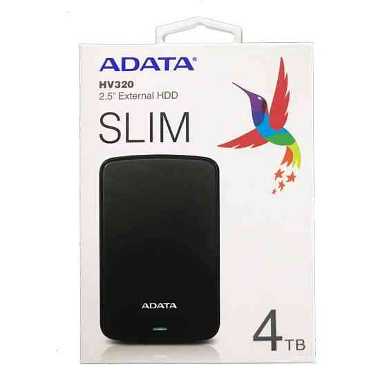 Жорсткий диск ADATA 4TB Slim Black USB 3.2 Київ