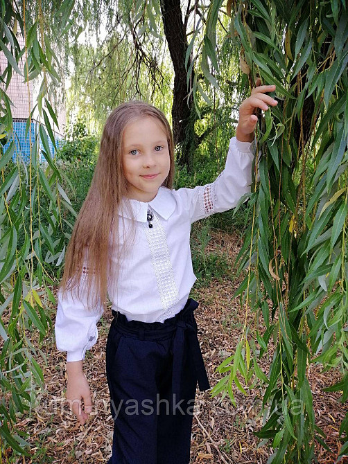 Красивая школьная блузка с длинным рукавом 110-134 Кривой Рог - изображение 7