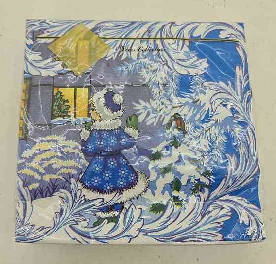 Серветки для декупажу ЗЗхЗЗ 20шт Новорічний візит (1 пач.) Харків