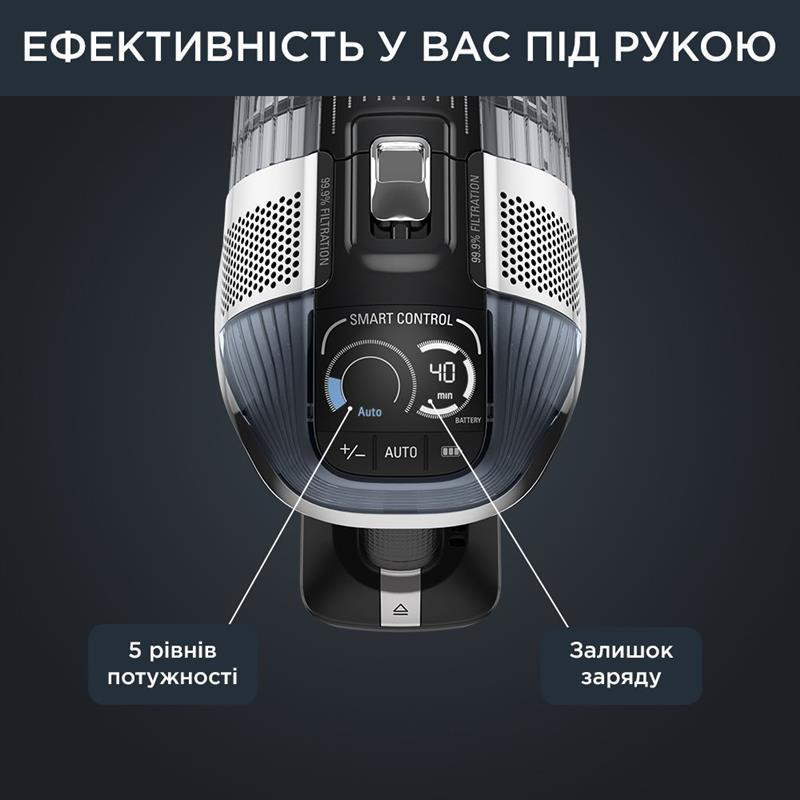 Акумуляторний пилосос Rowenta X-Force Flex 14.60 Auto Animal RH9958WA чорний, сірий Харьков - изображение 8