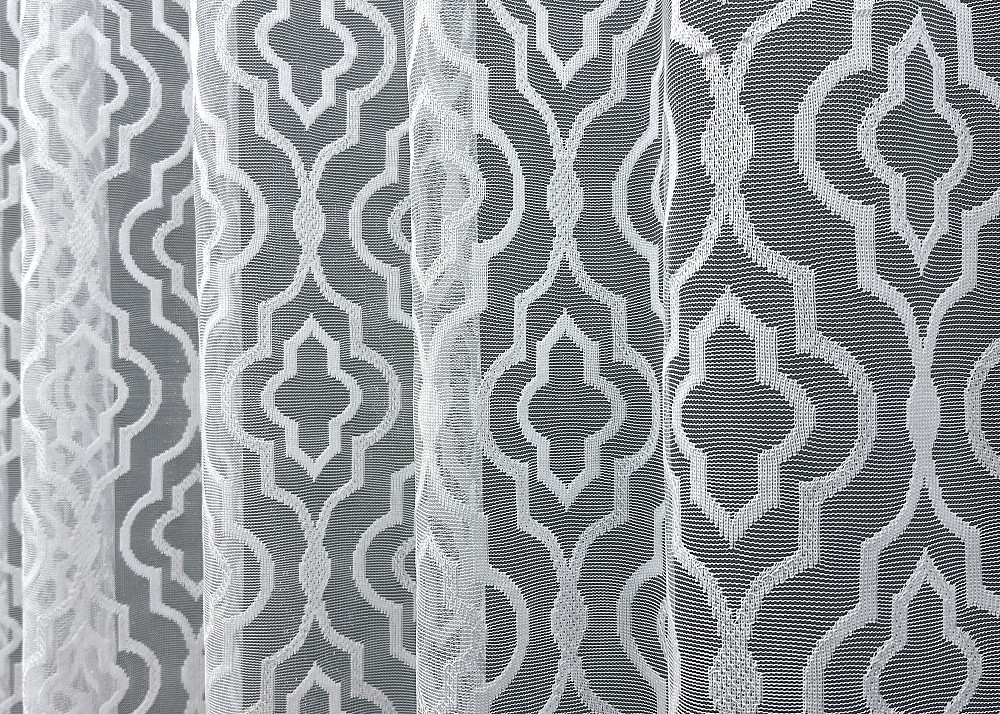 Тюль жаккард, цвет белый 1609т Киев - изображение 4