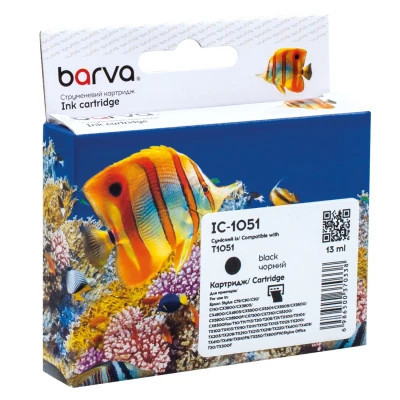 Картридж Barva Epson T0731/T1051 (C13T10514A10) 490ст, black (IC-1051) Вінниця - фото 1