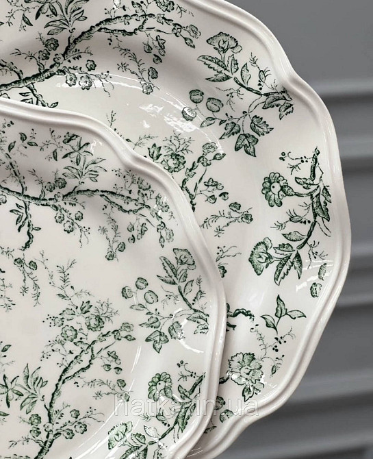 Тарелка фарфор винтажный стиль 23,3см 