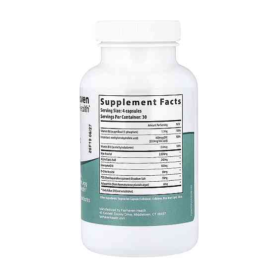 PQQ мио-инозитол и де-хироинозитол Fairhaven PQQ + Myo + D-Chiro Inositol Plus 120 капс Киев