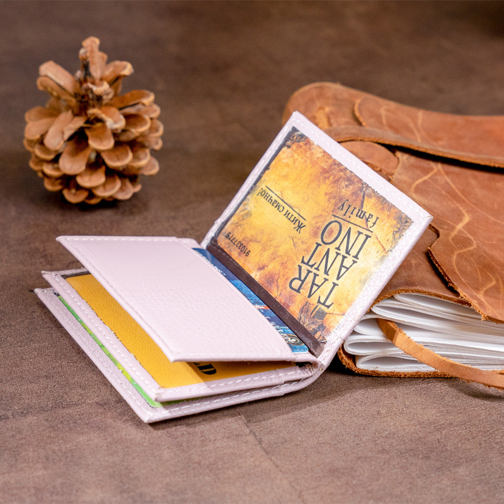 Визитница-книжка ST Leather 19216 Лиловая Киев - изображение 10