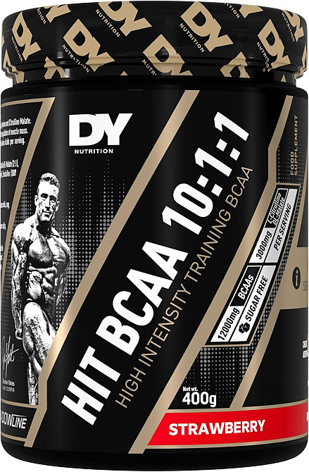 Комплекс аминокислот DORIAN YATES NUTRITION HIT BCAA 10:1:1 400 G (STRAWBERRY) Луцк - изображение 1