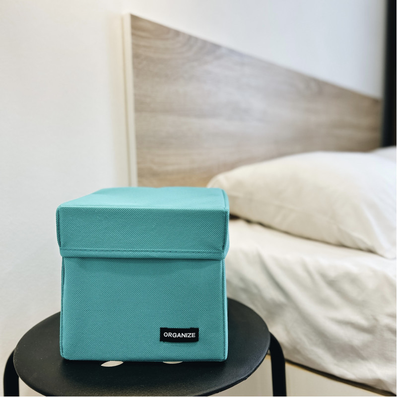 Органайзер коробка для дрібниць XS з кришкою 17х17х16 см (Лазуровий) Суми - фото 3