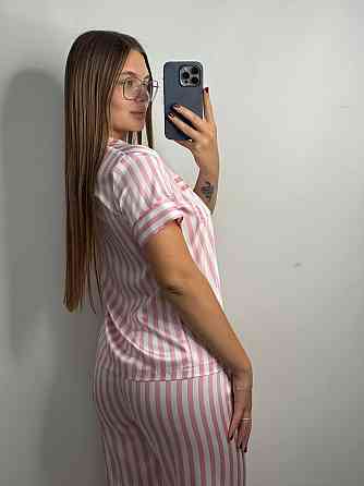 Жіноча піжама сатин Рожевий2 XL-XXL Харків