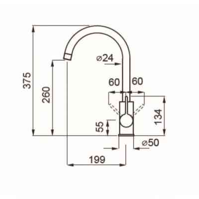 Змішувач Elleci CADDY TORTORA 43 Вінниця