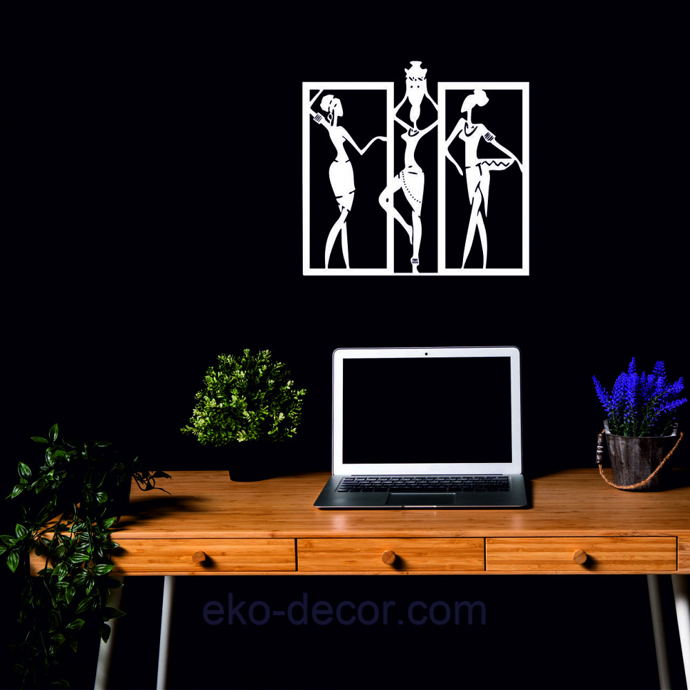 Декоративное настенное Панно «Девушка» Декор на стену 50*47 см, Белый Киев - изображение 9