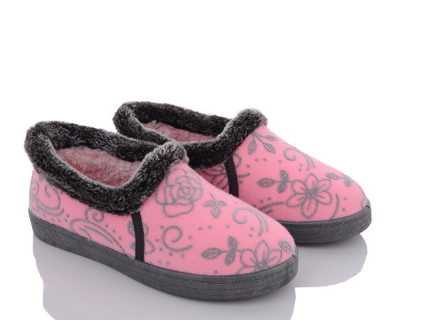 Капці жіночі із задником теплі домашні, рожеві 40 Одесса - изображение 1