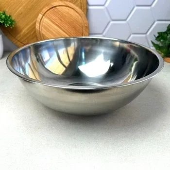 Миска из нержавеющей стали 20 см кухонная, универсальная, прочная, для приготовления и хранения Одесса