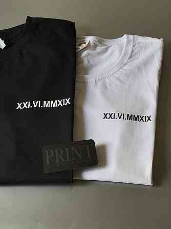 Парні футболки для закоханих хлопця та дівчини — з латинськими датами вашої річниці Чернівці