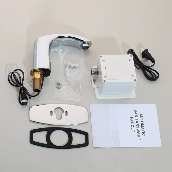 Электронный смеситель сенсорный бесконтактный в ванную комнату Hands Free, дизайнерский кран из латуни Каменец-Подольский