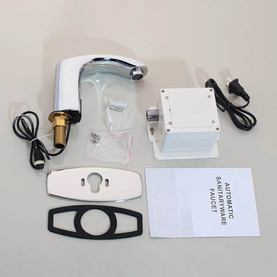 Електронний змішувач сенсорний безконтактний у ванну кімнату Hands Free, дизайнерський кран з латуні Кам'янець-Подільський - фото 5