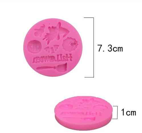 Молд силиконовый Хэллоуин 73 мм розовый Киев