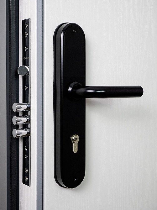 Розумний дверний біометричний замок SEVEN LOCK SL-7768BF (85мм) black Київ - фото 9