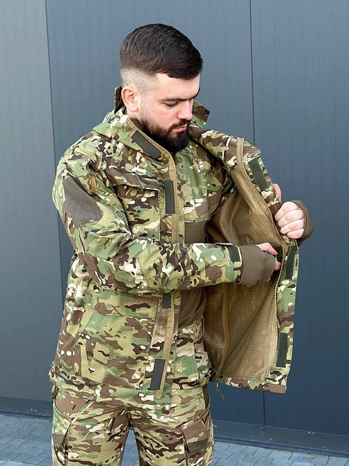 Тактическая мультикам куртка реп стоп мужская парка весна осень штурмовая куртка с капюшоном для ВСУ   WAR Львов - изображение 8