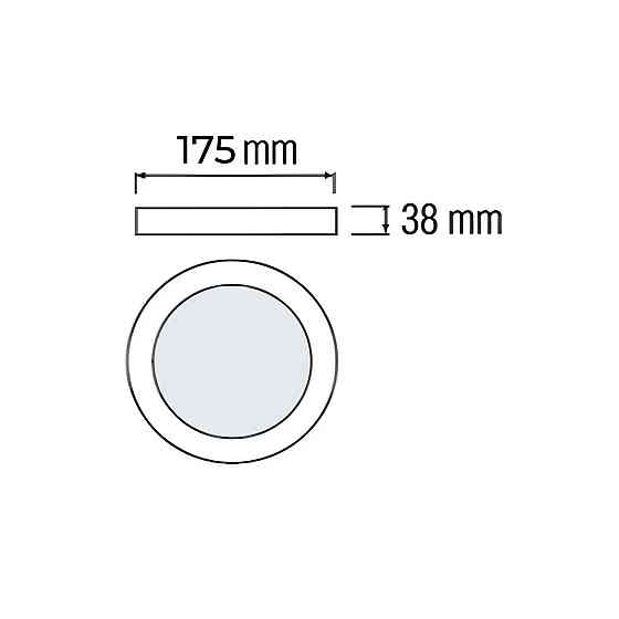 Світильник накладний "CATALINA-18 3CCT" 18W белій Одеса