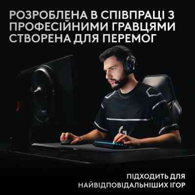 Клавіатура Logitech G Pro X 60 Lightspeed GX Tactile Wireless/Bluetooth UA Black (920-011911) Вінниця
