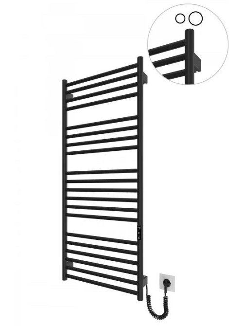 Електрична рушникосушка HF Greenwich 1170х530 TR K чорна матова Київ - фото 1