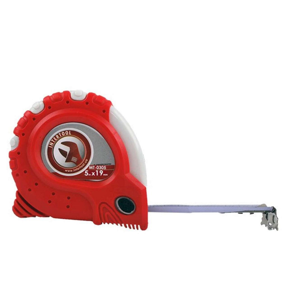 Рулетка з металевим полотном 5м x 19мм Супер Магніт блістер Мукачево - фото 1