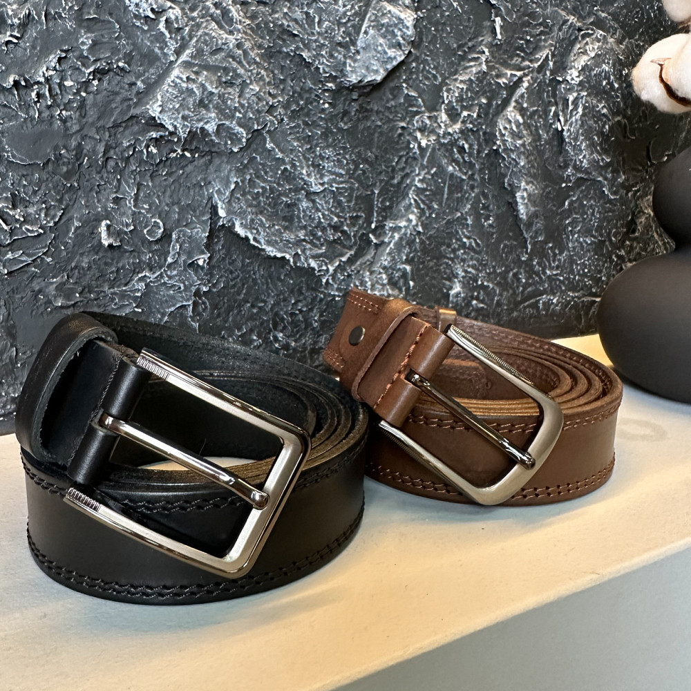 Мужской кожаный ремень Каменское - изображение 7