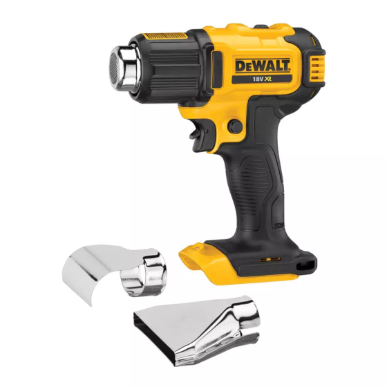 Акумуляторний промисловий фен DeWALT DCE530N : 18 В, 290°С/530°С, 190 л/хв, без АКБ Київ